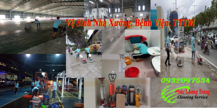 Dịch vụ vệ sinh nhà xưởng Phúc Khang Trang